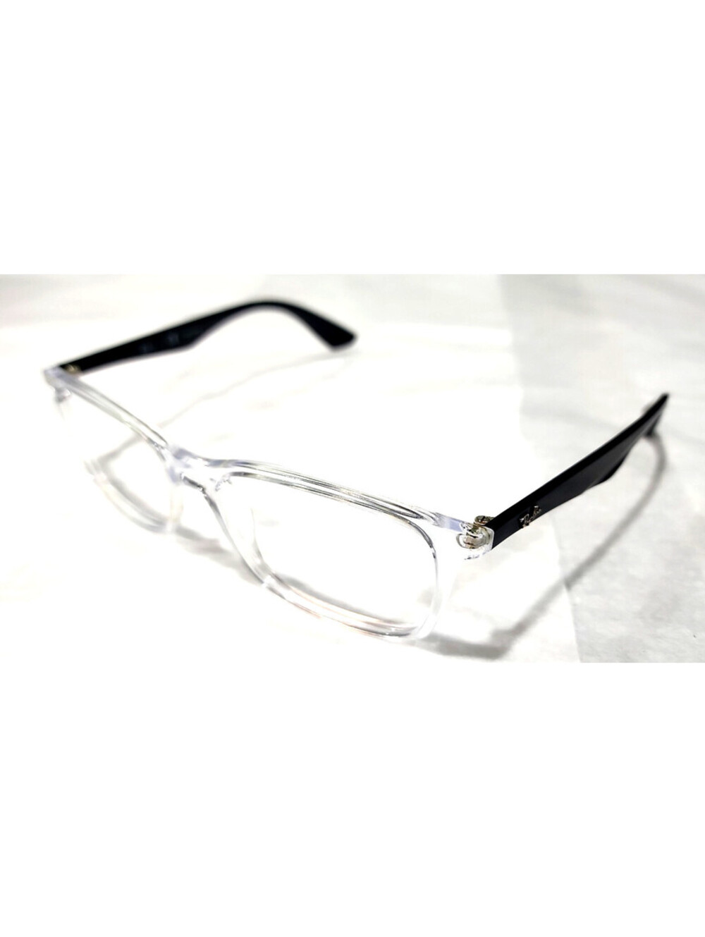 Ray Ban RB7047 5943 Clear Black Square Eyeglasses 56-17 140